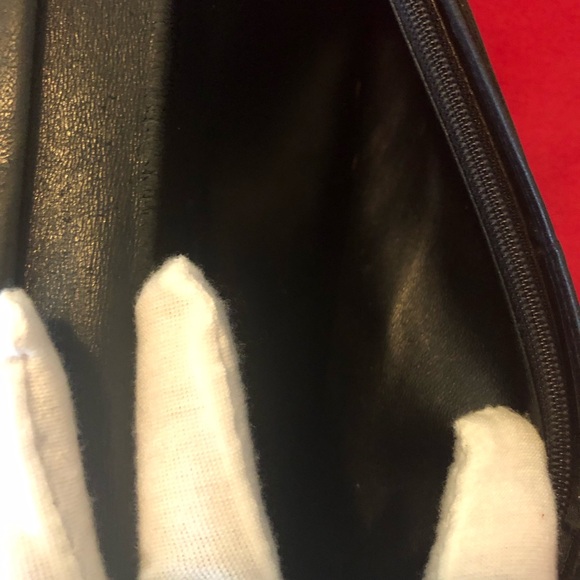 CHANEL Bifold Long Wallet Black 99’ New Travel-Line Coco Mark Nylon Leather COA - Picture 8 of 16